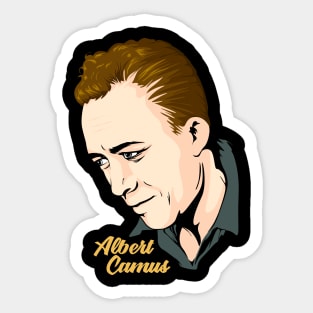Albert Camus // Retro Fan Art Sticker